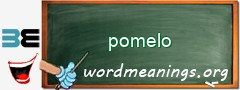 WordMeaning blackboard for pomelo